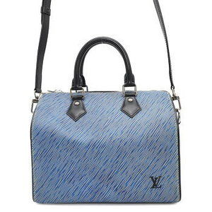 Louis Vuitton Epi Denim Speedy Bandouliere Shoulder Bag Black